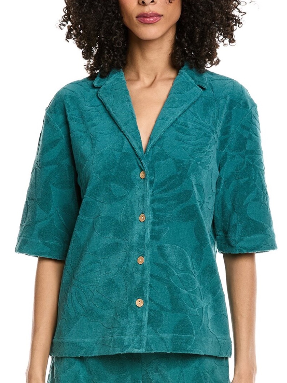 Faherty Cabana Towel Terry Camp Shirt